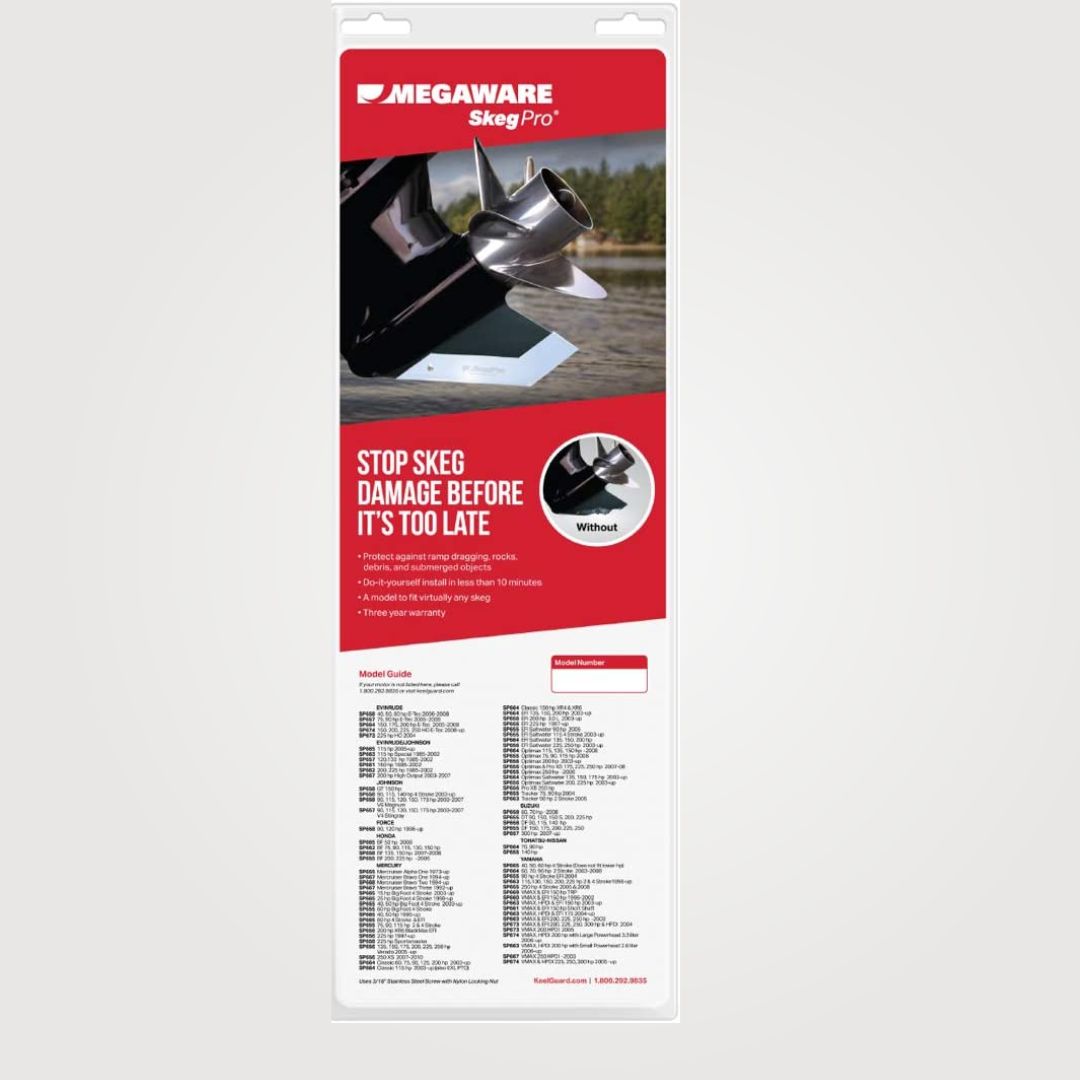 Megaware SkegPro SP655, Protects Motor’s Skeg